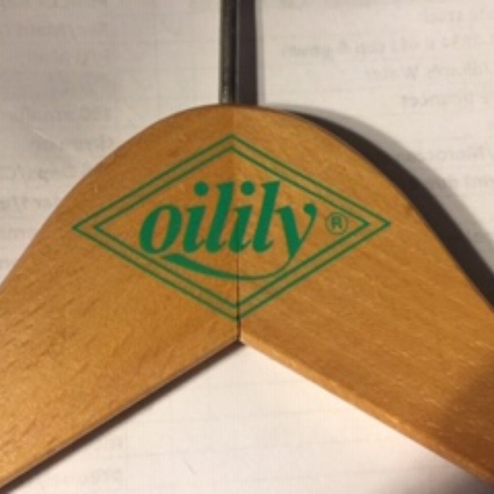 Very rare Oilily wooden clothes hanger